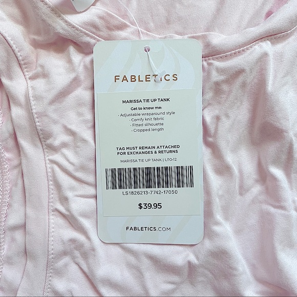 NWT Fabletics Marissa tie-up tank - Picture 2 of 4